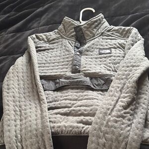 The North Face Gray Quilted Pullover
